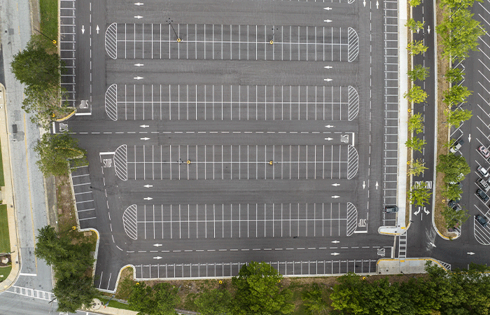 APCC, parking lot drone shot, 23137_BUILDWITT_1314